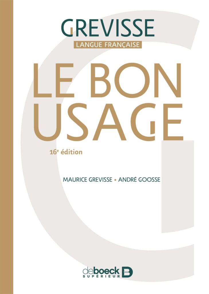 Le Bon usage – Grevisse